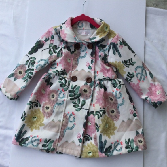 Mila Rose Double Breasted Winter Coat, size 2 T - Picture 2 of 5